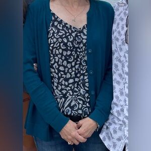 Cabi 3368 - Ever Snap Front Cardigan - Teal